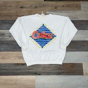 Vintage 80s coke classics crewneck sweatshirt